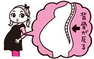背骨が反る