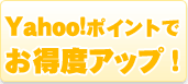 Yahoo!ポイントでお得度アップ! Yahoo!ポイントでお得度アップ!