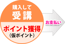 購入して受講 ポイント獲得(仮ポイント)