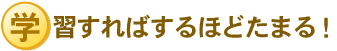 学習すればするほどたまる! 学習すればするほどたまる!