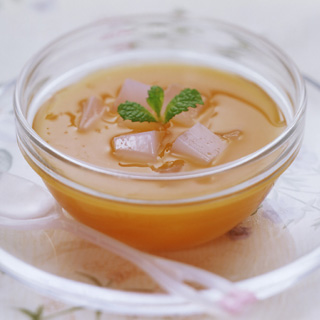野菜ジュースでゼリー