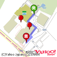 マーカーを2個追加した地図