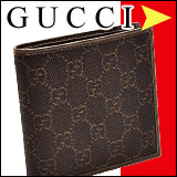 GUCCI2つ折りメンズ財布