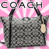 COACHポケットショルダートートバッグ